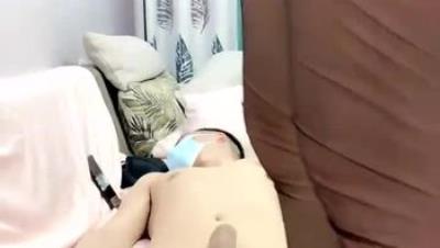 【一只奶兔哟】胸模御姐 丝袜高跟小哥的胯下之奴，口交激情上位奶子爆颤