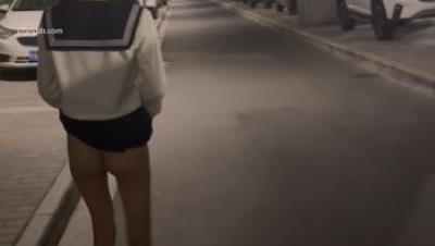 西萌工作室♏嫩妹涵涵 小泪深夜街头露出2部 情趣制服4K版