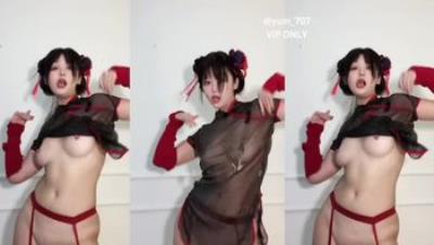 【七夕节专题福利】抖音风裸舞骚母狗「yum_707」不大，创造神话，科目三+古风DJ曲目 (5)