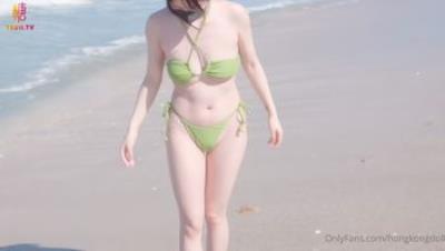 糖心VlogUP【HongKongdoll玩偶姐姐】乡下海滩玩耍中出内射篇