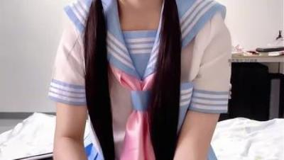 超嫩！软萌甜美小萝莉『小鸢宝宝』888私定版 双马尾白丝蓝白水手服 做爱 囗交 后入 各种姿势(5V)